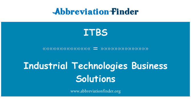 ITBS: Priemyselné technológie Business Solutions
