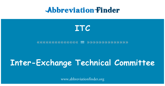 ITC: Mellan Exchange tekniska kommittén