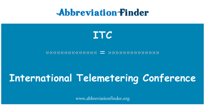 ITC: Міжнародний телеметричні конференції
