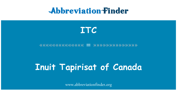ITC: 加拿大的因纽特人 Tapirisat