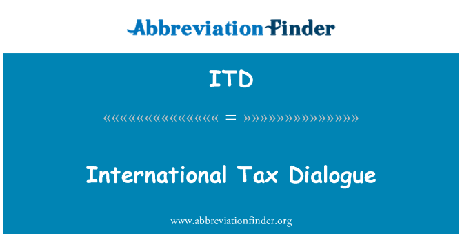 ITD: Dialog pajak internasional