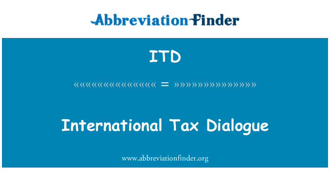 ITD: Dyalòg taks entènasyonal