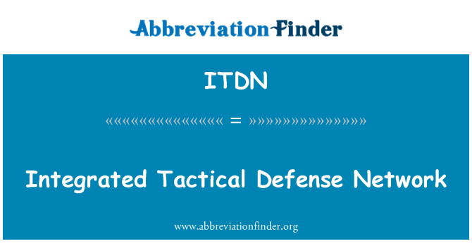 ITDN: Geïntegreerde tactische Defense netwerk