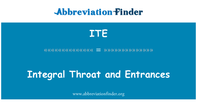 ITE: Integrert hals og innganger