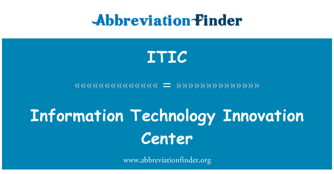 ITIC: Informační technologické inovační centrum