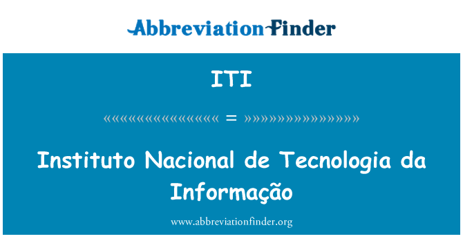 ITI: セルバンテス ナシオナル ・ デ ・技術 da Informação