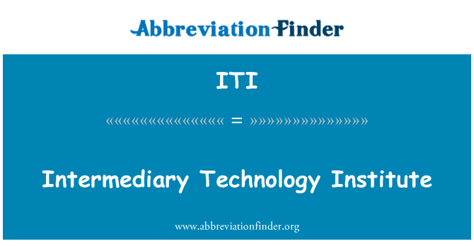 ITI: Vermittler-Technologie-Institut