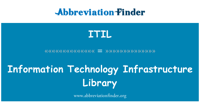 ITIL: Information Technology Infrastructure Library
