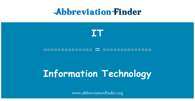 IT: Tat-teknoloġija tal-informazzjoni