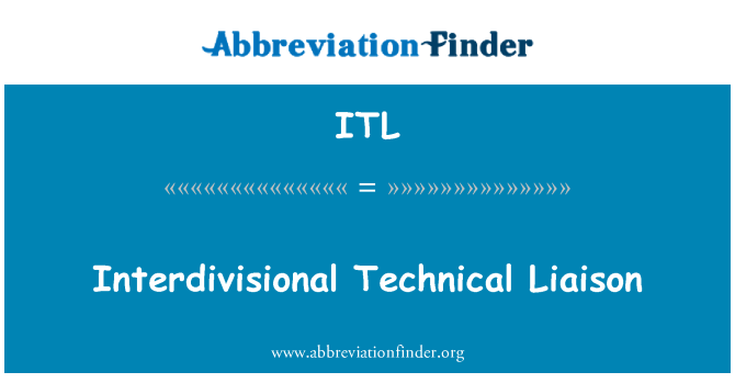 ITL: Collegamento tecnico interdivisionali