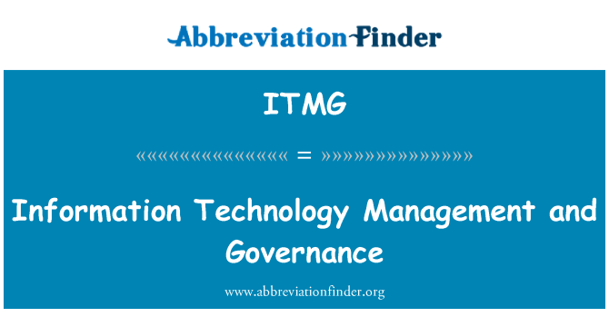 ITMG: 信息技术管理与治理