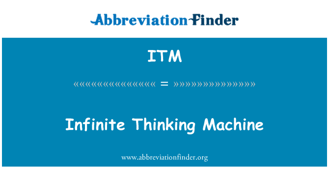 ITM: Máquina de pensamiento infinito