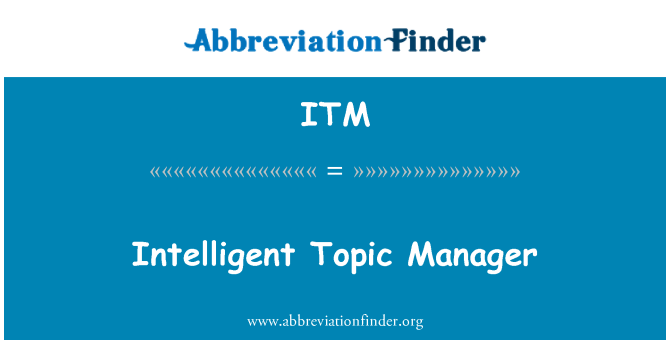 ITM: Intelligent emnet Manager