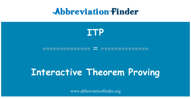ITP: Interaktívne teorém preukazujúce