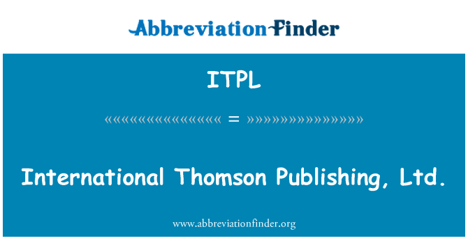 ITPL: International Thomson penerbitan, Ltd