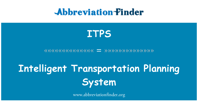 ITPS: Sistema de planificació de transport intel ligent
