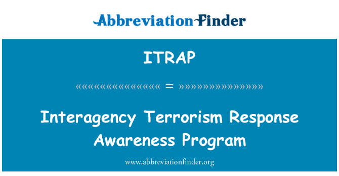 ITRAP: الإرهاب فيما بين الوكالات استجابة برنامج التوعية