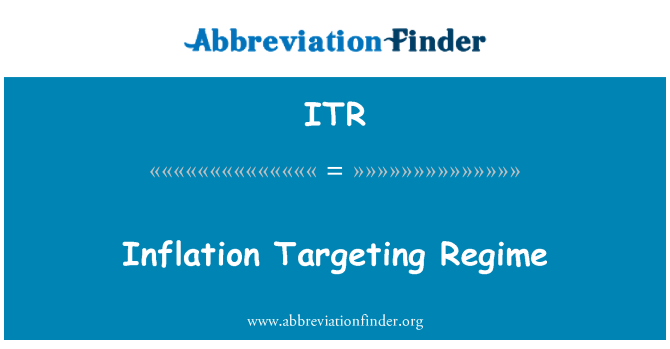 ITR: Inflasi penargetan rezim