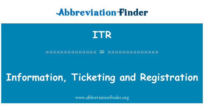 ITR: Informacija, izdavanje i registraciju