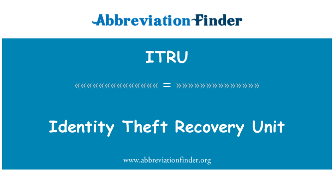 ITRU: Unitat de recuperació de robatori d'identitat
