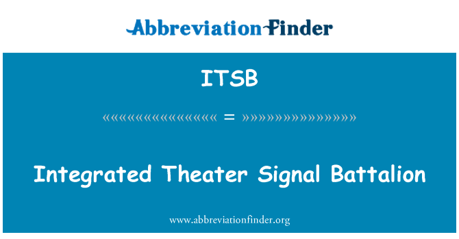 ITSB: Theatre integrata sinjal Battaljun