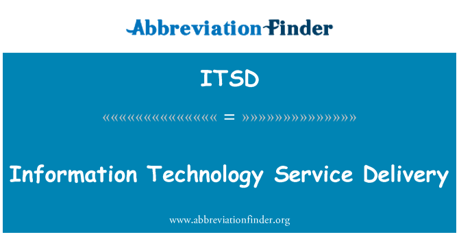 ITSD: Információ technológia szolgáltatás nyújtásának