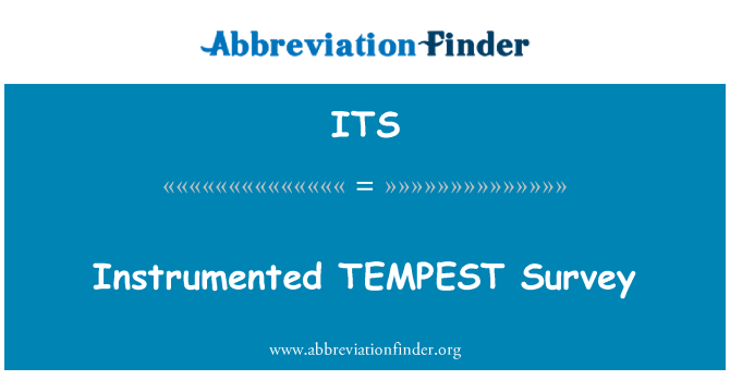 ITS: TEMPEST strumentali stħarriġ