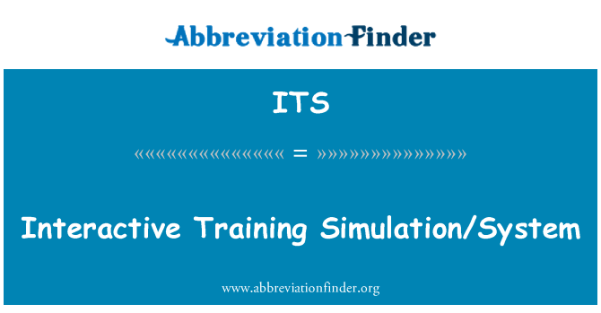 ITS: Interactive Training Simulation/System