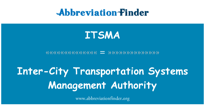 ITSMA: Meziměstskou dopravu Systems výkonný orgán
