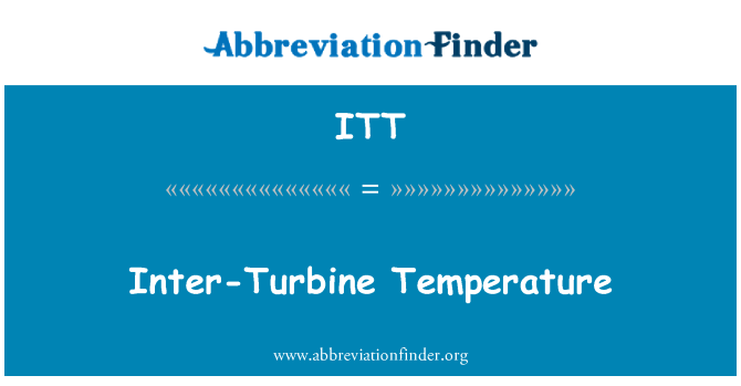 ITT: Tarp turbinos temperatūros