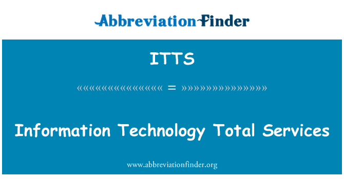 ITTS: Celkem služeb informačních technologií