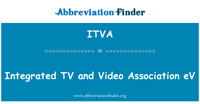 ITVA: Integrirano TV in Video združenje eV