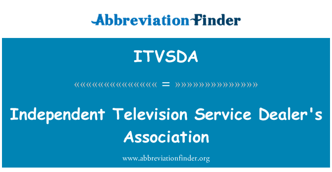 ITVSDA: Asosiasi independen televisi Layanan Dealer
