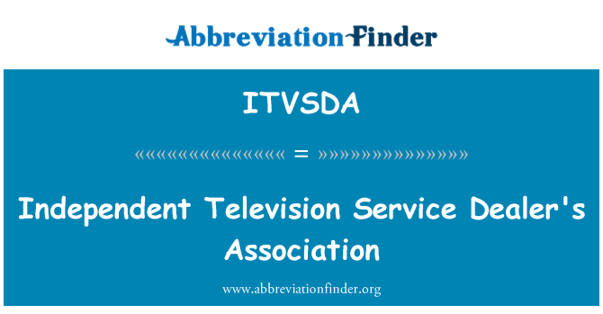 ITVSDA: Cymdeithas deliwr gwasanaeth teledu annibynnol