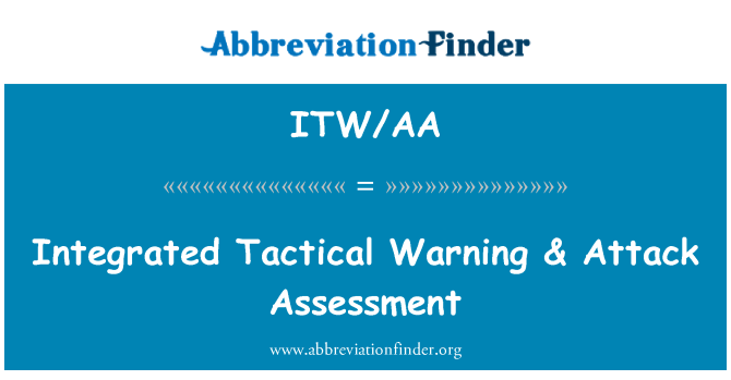 ITW/AA: Integrert taktiske advarsel & angrep vurdering