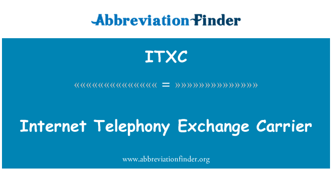 ITXC: Entènèt Téléphonie echanj moun...