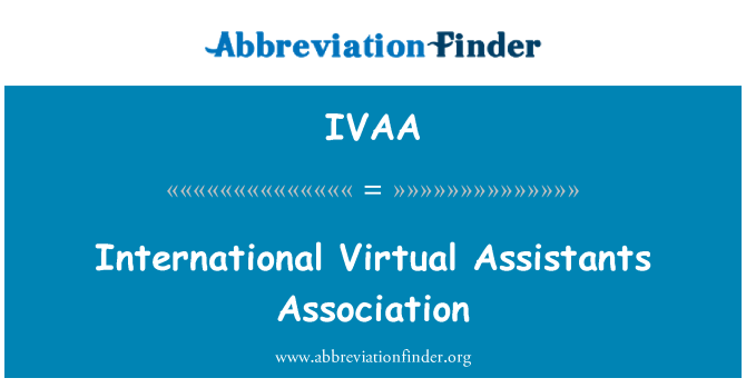 IVAA: Mezinárodní virtuální asistenti asociace