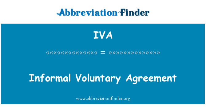 IVA: Informal d'acords voluntaris