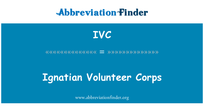 IVC: Ignatian Volunteer Corps