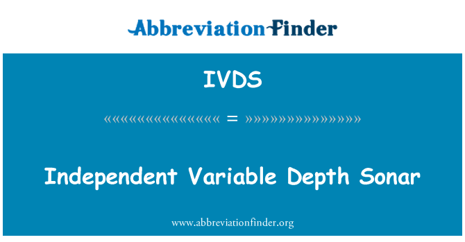 IVDS: Varyab endepandan pwofondè detèkte son anba dlo