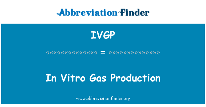 IVGP: Pwodiksyon gaz Vitro nan