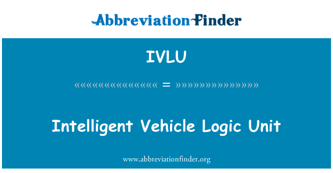 IVLU: Inteligentní vozidlo logická jednotka