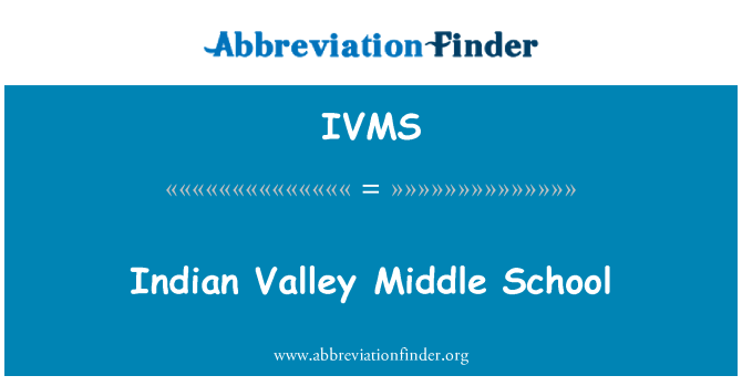 IVMS: Indian Valley Middle School