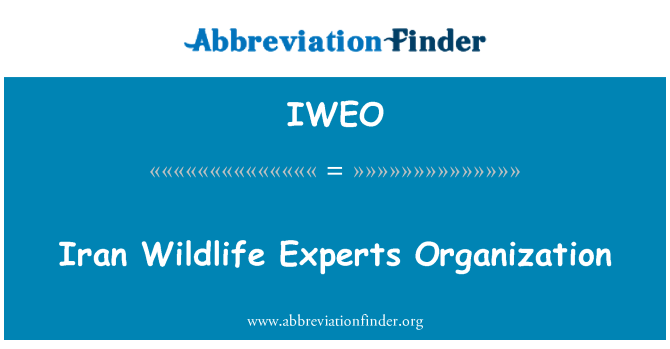 IWEO: Iran Wildlife Experts Organization