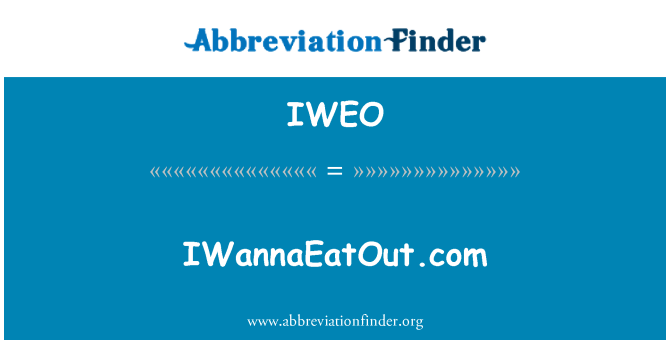 IWEO: IWannaEatOut.com