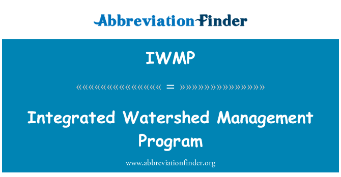 IWMP: انٹیگریٹڈ زمانے مینجمنٹ پروگرام