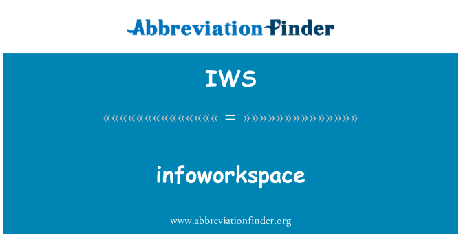 IWS: infoworkspace