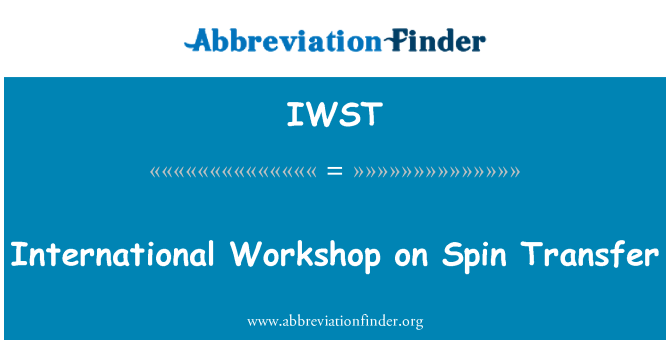 IWST: Mezinárodní Workshop o Spin Transfer