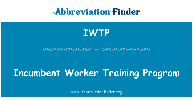 IWTP: Program latihan terhadap pekerja
