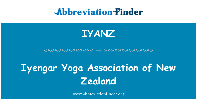 IYANZ: Iyengar Yoga Asociaţia Noua Zeelandă